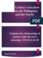 21st Century Literature From The Philippines and The