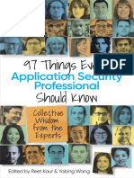 97 Thingseveryapplicationsecurityprofessionalshouldknow