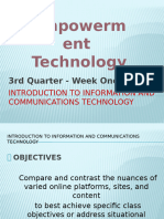 Introduction To Information and Communications Technology