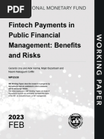 Fintech Payments in Public Financial Management Benefits and Risks, IMF Working Paper