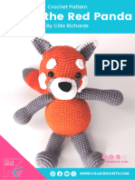 Ruben The Red Panda Crochet Pattern - Cilla Crochets