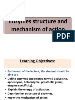 Lect.1 Enzymes Structure, Mechanism, Inhibitors