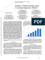 Forecasting Number of Indian Startups Using Supervised Learning Regression Models