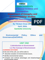 Environmental Policy (GeES4014) Lecture Note