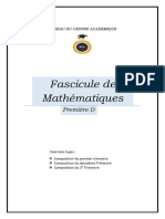 Fascicule de Mathématiques PD BCA