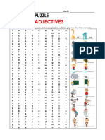 Adjectives Puzzle