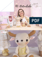 Molde Alce 3D Articulado Baby Academia Do Feltro - Juliana Cwikla