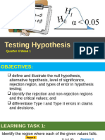 Testing Hypothesis WEEK5