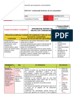 PROYECTOS COMUNITARIOS Lenguajes 21 Al 01 Nov 5to