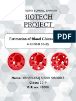 Blood Glucose Study