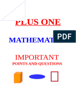 Bio-Vision - Plus One Maths Questions All Units