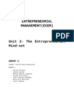 The Entreprenurial Mind