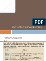 Fundamentals of Python