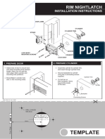 Nightlatch Installation Instructions