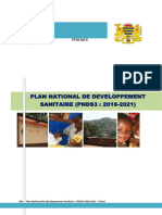 Tchad Plan National de Developpement Sanitaire 2018 2021