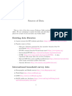 Existing Data Libraries