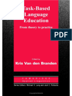 Task-Based Language Education From Theory To Practice (By Kris Van Den Branden)