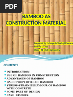 Bamboo As Construction Material