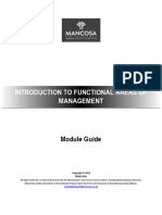 Generic - Introduction To Functional Areas of Management