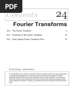 HELM Workbook 24 Fourier Transforms