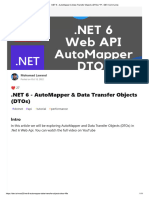 NET 6 - AutoMapper & Data Transfer Objects (DTOs) ? - DEV Community