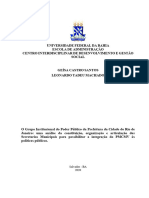 O Grupo Institucional Do Poder Público Da Prefeitura Da Cidade Do Rio de Janeiro Uma Análise Da Constituição, Organização e Articulação