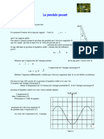 Exercice Pendule Pesant (Tahiri Physique)