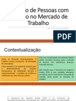 3 - (Slide) Inserção de Pessoas Com Autismo No Mercado de Trabalho