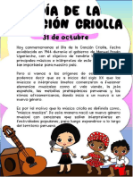 Fechas Civicas Del Mes de Octubre Fabiola 2024