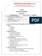 Biology-Class 9-WS - The Cell