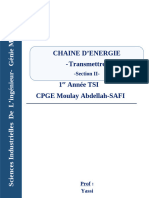 Chaine D'énergie Transmetre Partie III