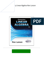 Elementary Linear Algebra Ron Larson Download PDF