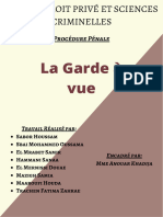 La Garde À Vue (Exposé)