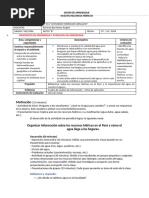 Sesión de Aprendizaje Nuestros Recursos Hídricos. 07-10-2024