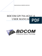 BDCOM GP1704-4GVC-S User Manual: Shanghai Baud Data Communication LTD