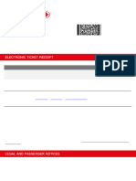 Electronic Ticket Receipt: Ah Ibe DZ, WWW - Airalgerie.Dz