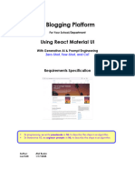 Blogging Platform - Requirements Specification