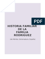 Historia Familiar Rodriguez de Costa Rica