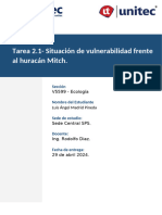 TAREA 2.1 Situacion de Vulnerabilidad Fente Al Huracan Mitch.