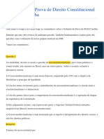 GABARITO Grifado Comentários À Prova de Direito Constitucional Da PGM-Curitiba