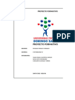 Proyecto Formativo de Contabilidad Empresarial IV