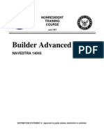 US Navy Course NAVEDTRA 14045 - Builder Advanced