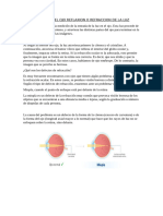 Anatomia Del Ojo Reflaxion o Refraccion de La Luz