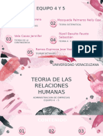 Teoria de Las Relaciones Humanas Equipo 4 y 5