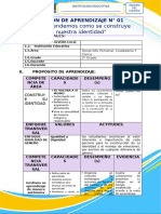 DPCC 2° - Sesión de Aprendizaje 01