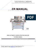 Semi-Automatic Flatbed Screen Printing Machine