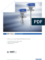 BM 702 A BM 702 A BM 702 A BM 702 A: 2-Wire Non-Contact Radar (FMCW) Level Meter