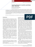 Savouring and Perceived Job Performance in Positive Psychology - Moderating Role of Positive Affectivityajsp (Good)