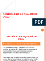 Contrôle de La Qualité de L'eau