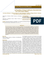 Chemical and Medicinal Properties of Xylopia Aethiopica Harvested From The South Eastern Nigeria